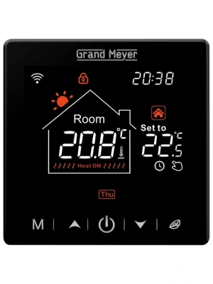 Programmējams temperatūras regulators ar Wi-Fi tālvadības piekļuvi SN-20, 16A, 3,6 kW